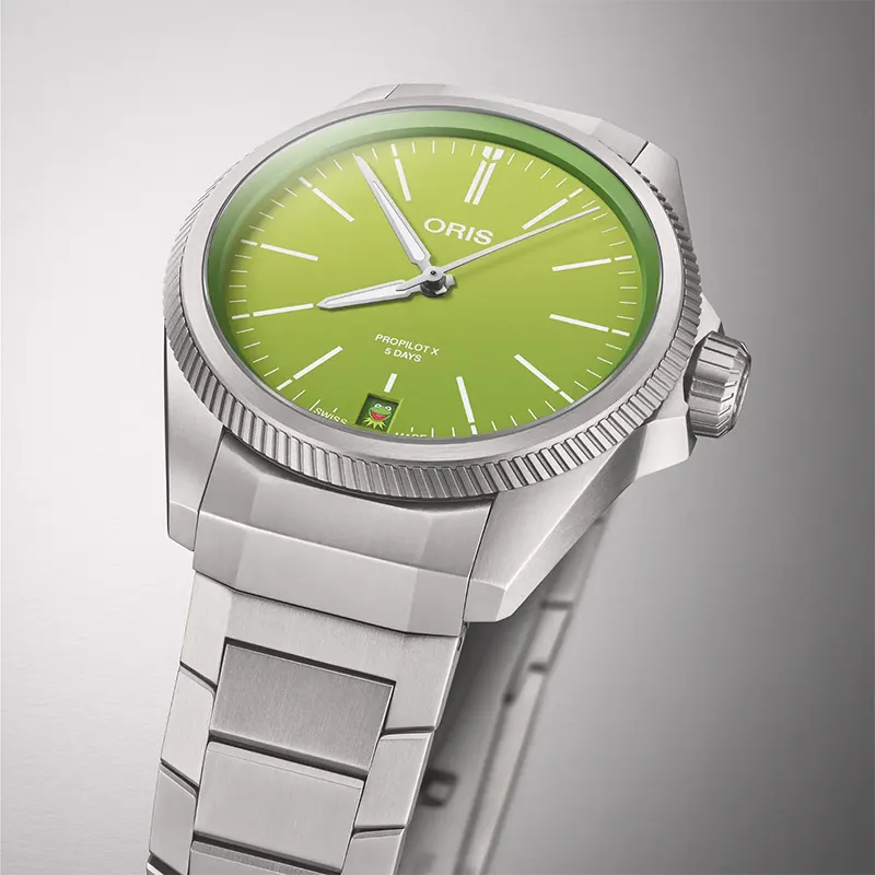 Oris ProPilot X Kermit Edition Green Dial Men's Watch | 01 400 7778 7157-Set